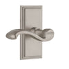 Carré Short Plate with Portofino Lever in Satin Nickel