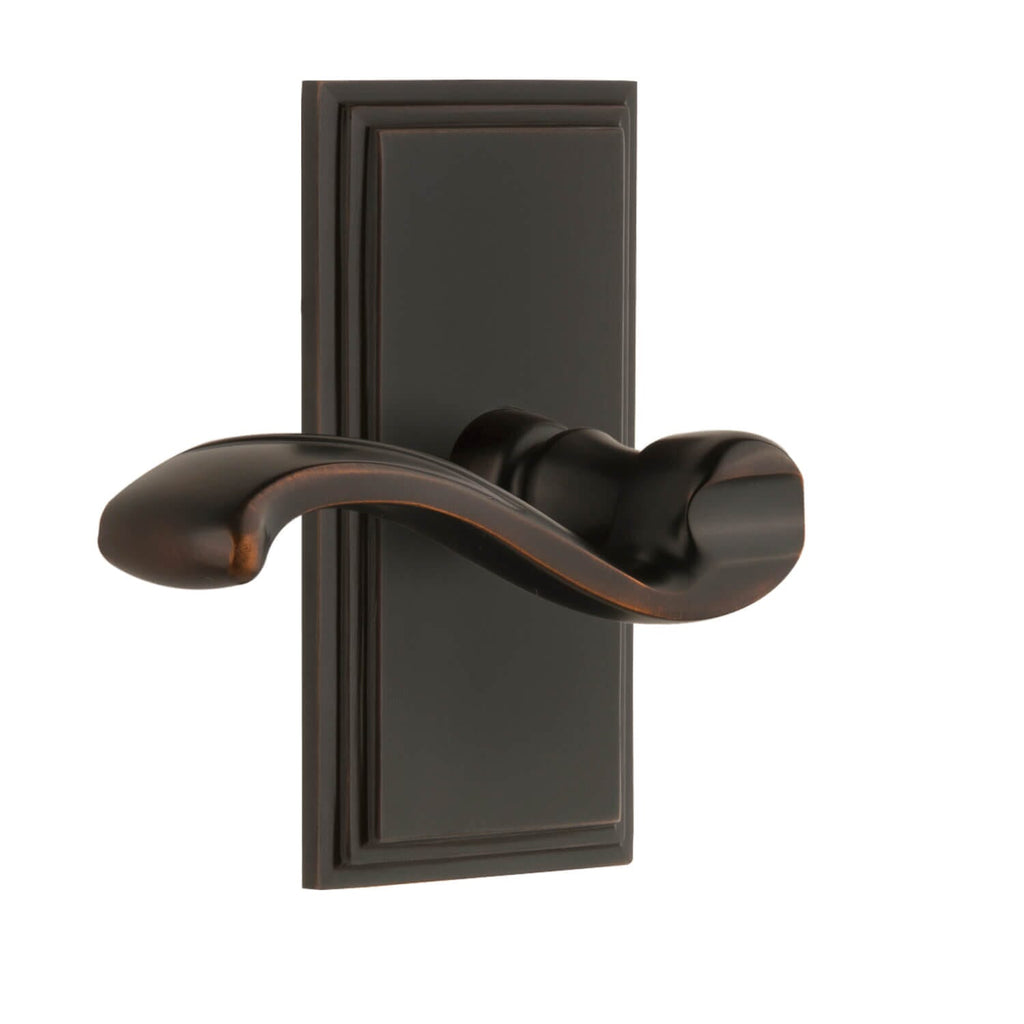 Carré Short Plate with Portofino Lever in Timeless Bronze