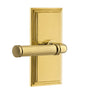 Carré Short Plate with Soleil Lever in Lifetime Brass