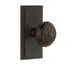 Carré Short Plate with Windsor Knob in Timeless Bronze