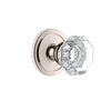 Circulaire Rosette with Chambord Crystal Knob in Polished Nickel
