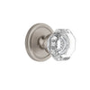 Circulaire Rosette with Chambord Crystal Knob in Satin Nickel