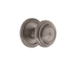 Circulaire Rosette with Circulaire Knob in Antique Pewter