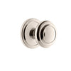Circulaire Rosette with Circulaire Knob in Polished Nickel