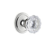 Circulaire Rosette with Fontainebleau Crystal Knob in Bright Chrome