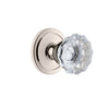 Circulaire Rosette with Fontainebleau Crystal Knob in Polished Nickel