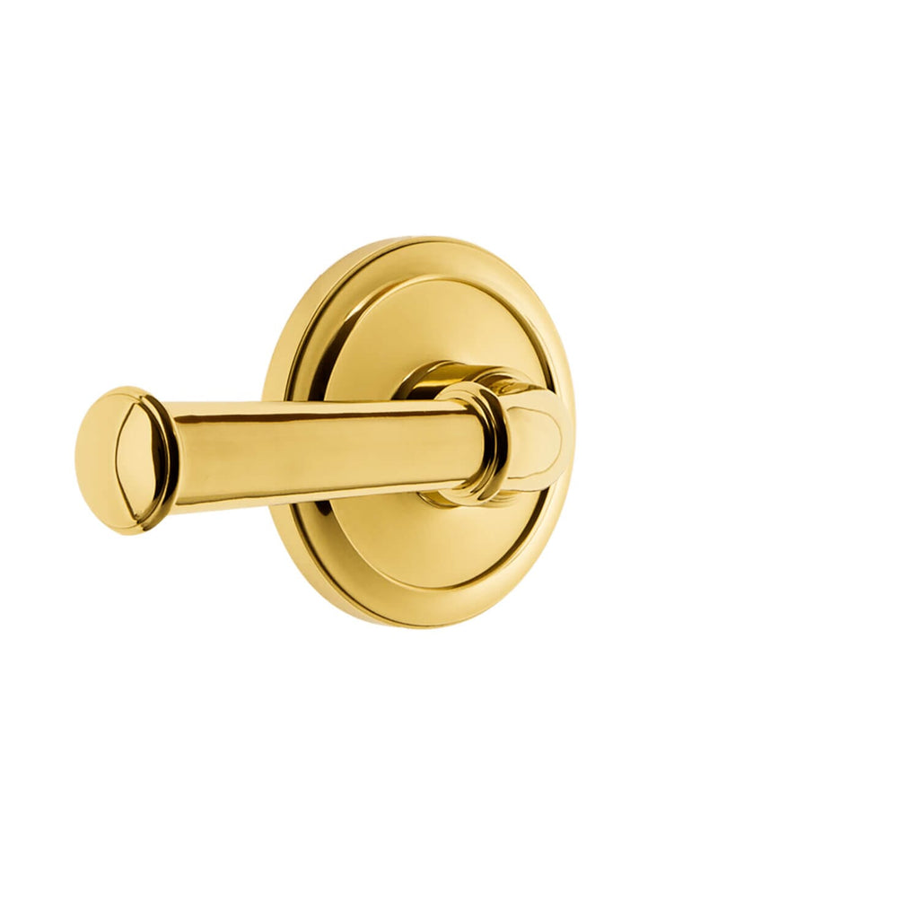 Circulaire Rosette with Georgetown Lever in Polished Brass
