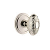 Circulaire Rosette with Grande Victorian Knob in Polished Nickel