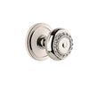 Circulaire Rosette with Parthenon Knob in Polished Nickel