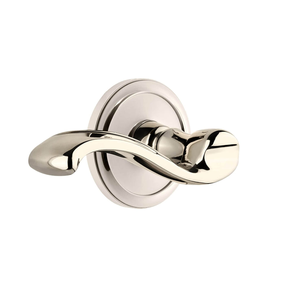 Circulaire Rosette with Portofino Lever in Polished Nickel