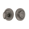 Circulaire Single Cylinder Deadbolt in Antique Pewter