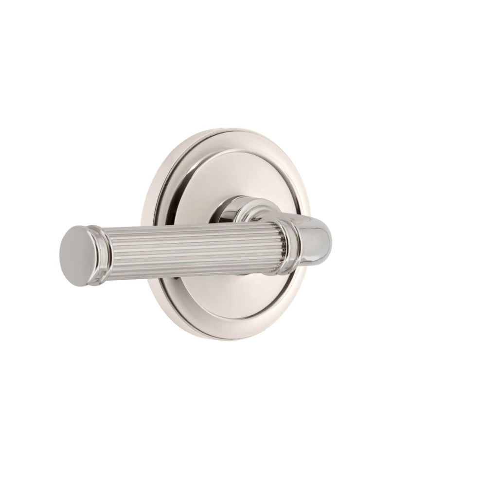 Circulaire Rosette with Soleil Lever in Polished Nickel