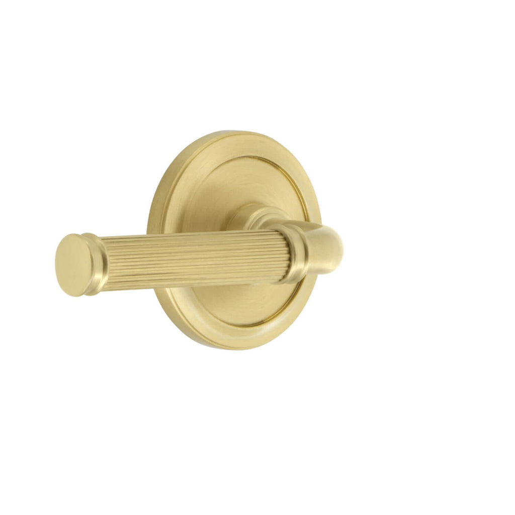 Circulaire Rosette with Soleil Lever in Satin Brass