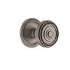 Circulaire Rosette with Soleil Knob in Antique Pewter