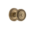 Circulaire Rosette with Soleil Knob in Vintage Brass