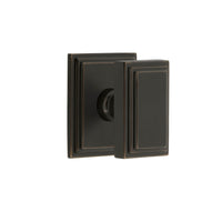 Carré Square Rosette with Carré Knob in Timeless Bronze
