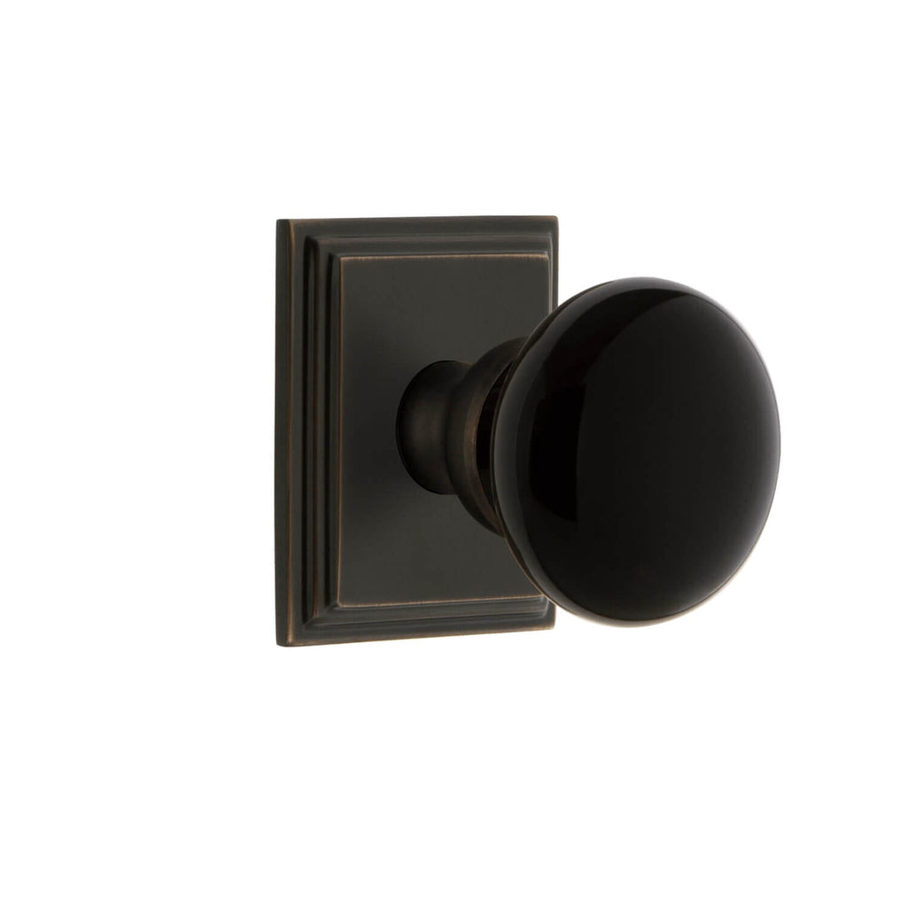Carré Square Rosette with Coventry Knob in Timeless Bronze