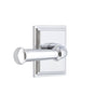 Carré Square Rosette with Georgetown Lever in Bright Chrome