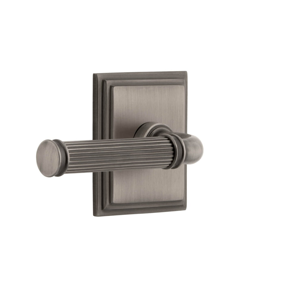 Carré Square Rosette with Soleil Lever in Antique Pewter
