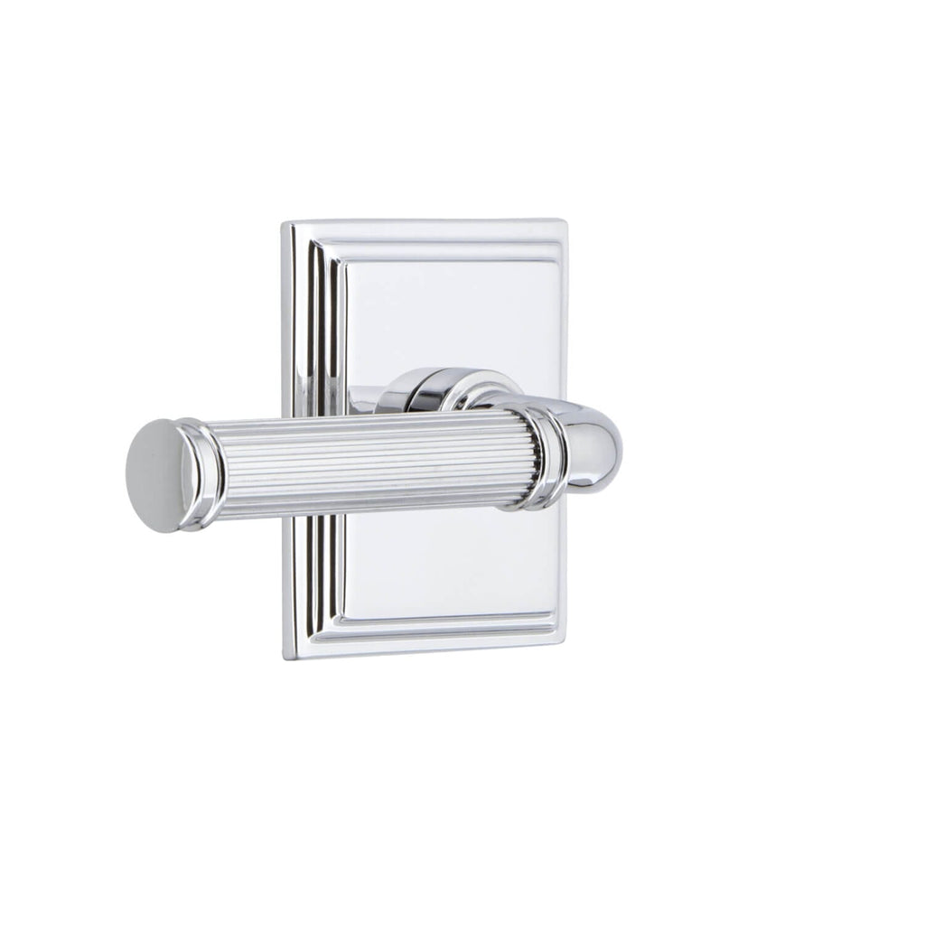 Carré Square Rosette with Soleil Lever in Bright Chrome