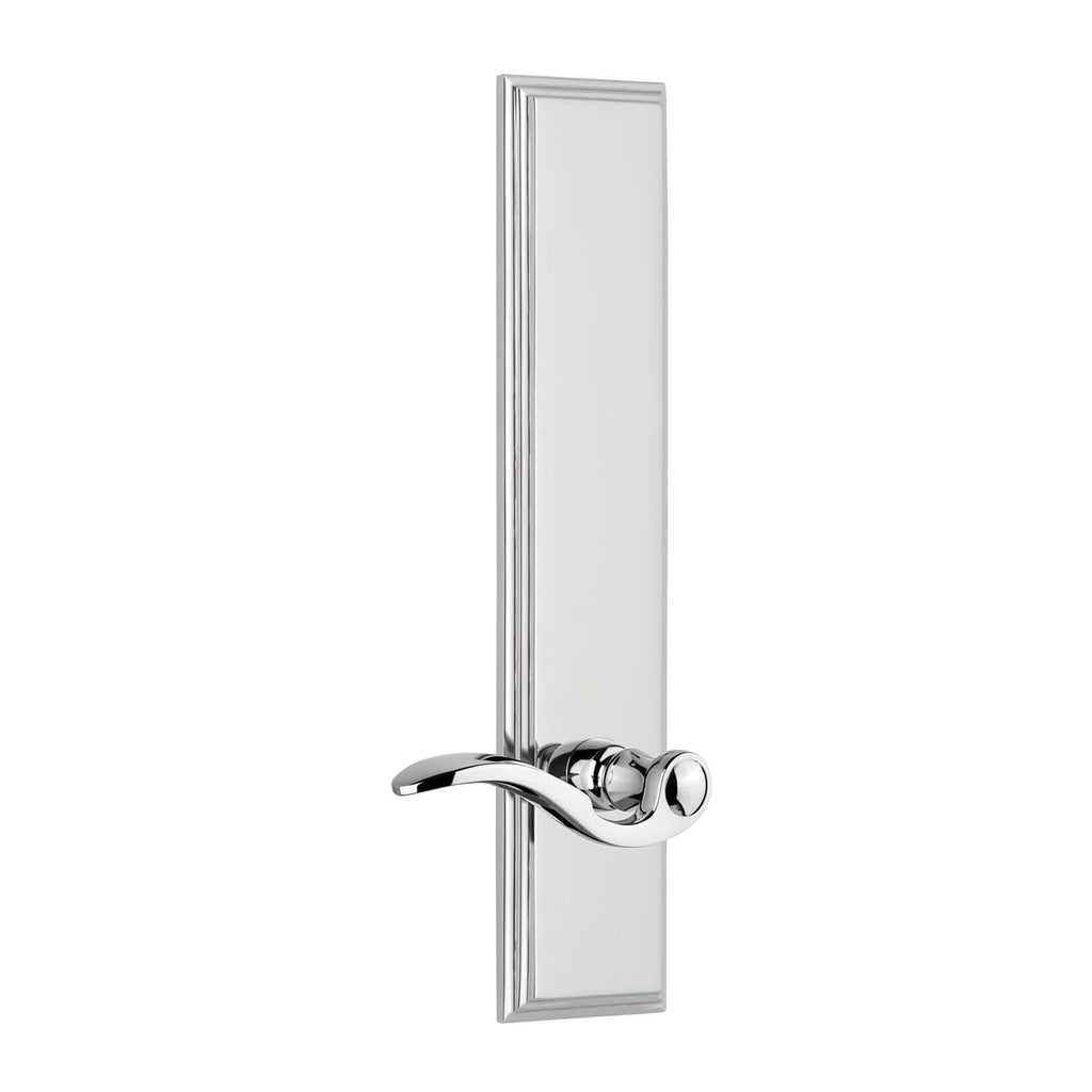 Carré Tall Plate with Bellagio Lever in Bright Chrome