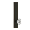 Carré Tall Plate with Biarritz Crystal Knob in Timeless Bronze