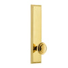 Carré Tall Plate with Circulaire Knob in Lifetime Brass