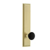 Carré Tall Plate with Coventry Knob in Satin Brass