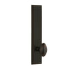 Carré Tall Plate with Eden Prairie Knob in Timeless Bronze