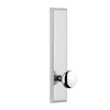 Carré Tall Plate with Fifth Avenue Knob in Bright Chrome