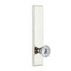 Carré Tall Plate with Fontainebleau Crystal Knob in Polished Nickel