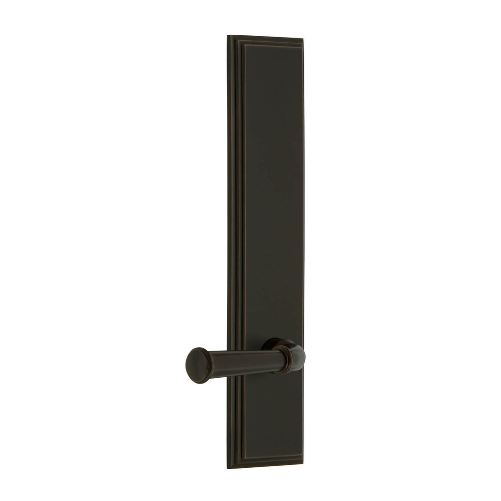 Carré Tall Plate with Georgetown Lever in Timeless Bronze