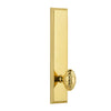 Carré Tall Plate with Grande Victorian Knob in Lifetime Brass