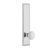 Carré Tall Plate with Hyde Park Knob in Bright Chrome