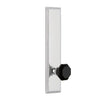 Carré Tall Plate with Lyon Knob in Bright Chrome