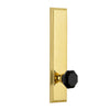 Carré Tall Plate with Lyon Knob in Polished Brass