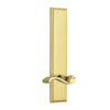 Carré Tall Plate with Portofino Lever in Polished Brass
