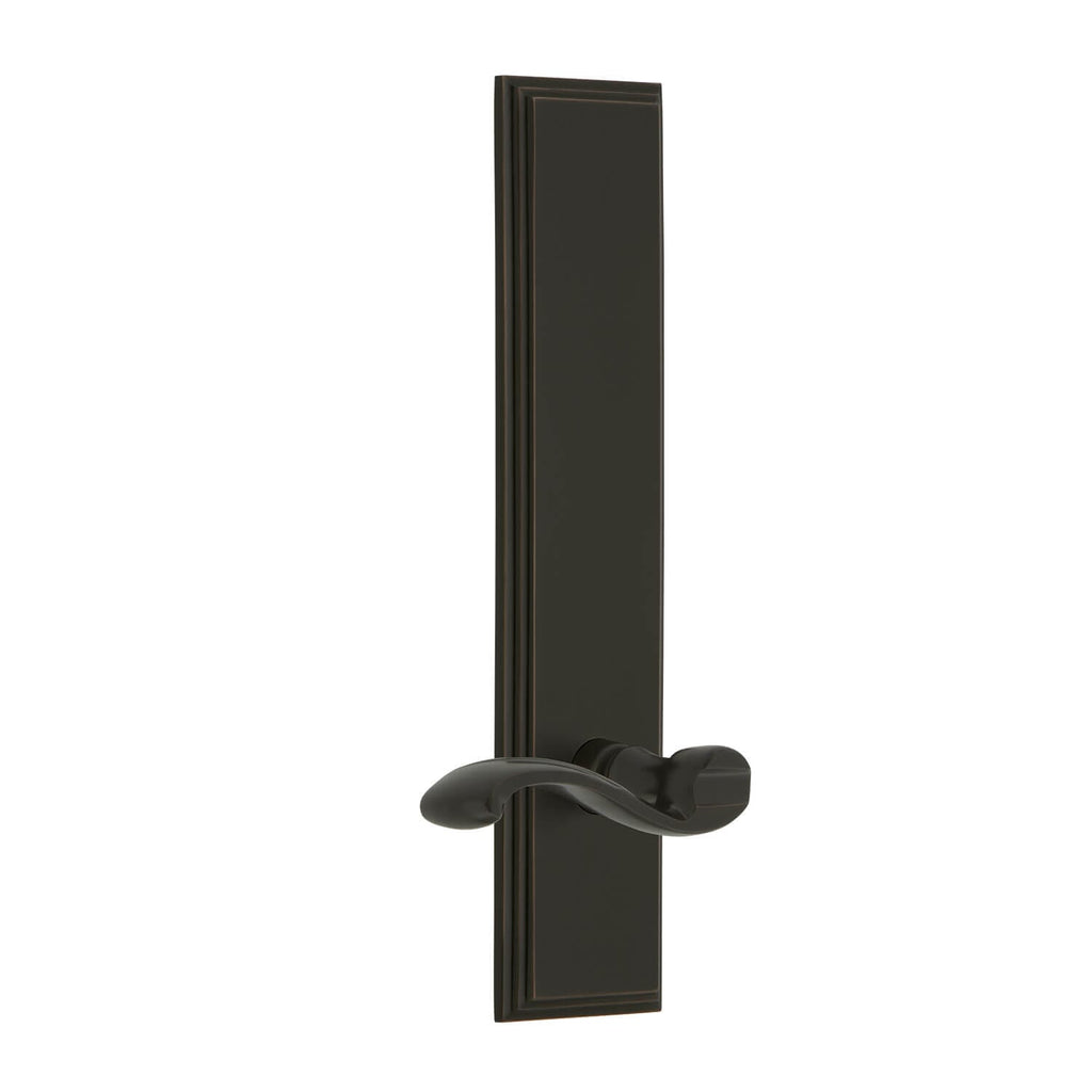 Carré Tall Plate with Portofino Lever in Timeless Bronze