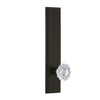 Carré Tall Plate with Versailles Crystal Knob in Timeles Bronze