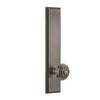 Carré Tall Plate with Windsor Knob in Antique Pewter