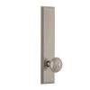 Carré Tall Plate with Windsor Knob in Satin Nickel