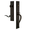 Fifth Avenue One-Piece Handleset with S Grip and Bellagio Lever in Timeless Bronze