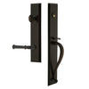 Fifth Avenue One-Piece Handleset with S Grip and Georgetown Lever in Timeless Bronze