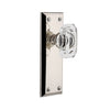 Fifth Avenue Long Plate with Baguette Clear Crystal Knob in Polished Nickel