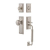 Fifth Avenue Plate C Grip Entry Set Fifth Avenue Knob in Satin Nickel