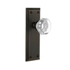 Fifth Avenue Long Plate with Chambord Crystal Knob in Timeless Bronze