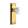 Fifth Avenue Long Plate with Chambord Crystal Knob in Lifetime Brass