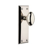 Fifth Avenue Long Plate with Eden Prairie Knob in Polished Nickel