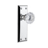 Fifth Avenue Long Plate with Fontainebleau Crystal Knob in Bright Chrome