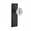 Fifth Avenue Long Plate with Fontainebleau Crystal Knob in Timeless Bronze
